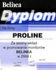 Belinea Przyznaje Dyplom ProLine w 2004
