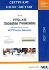 Nec Display Solutions Certyfikat Sebastian Ponikowski