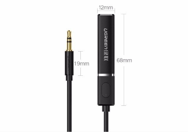 Ugreen transmiter Bluetooth 5.0 bezprzewodowy adapter audio 3,5mm