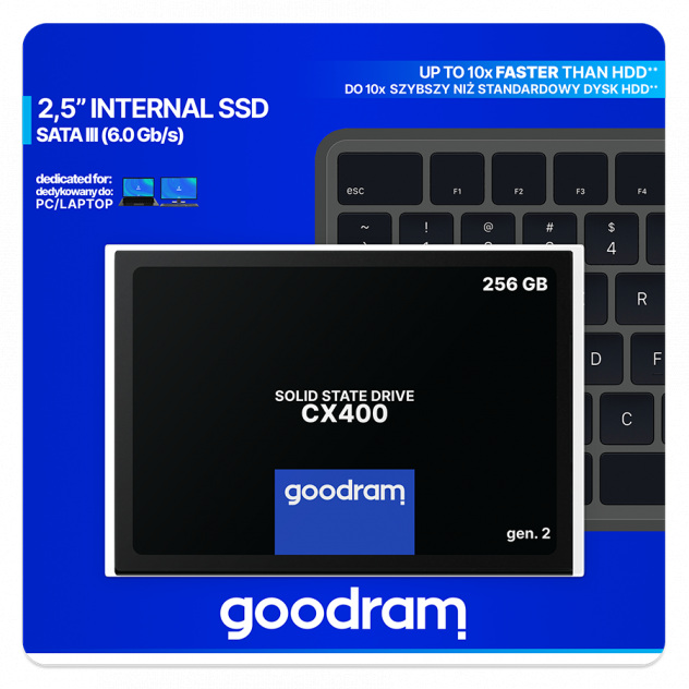 Dysk GOODRAM CX400-G2 2,5" 256GB SATA - ProLine