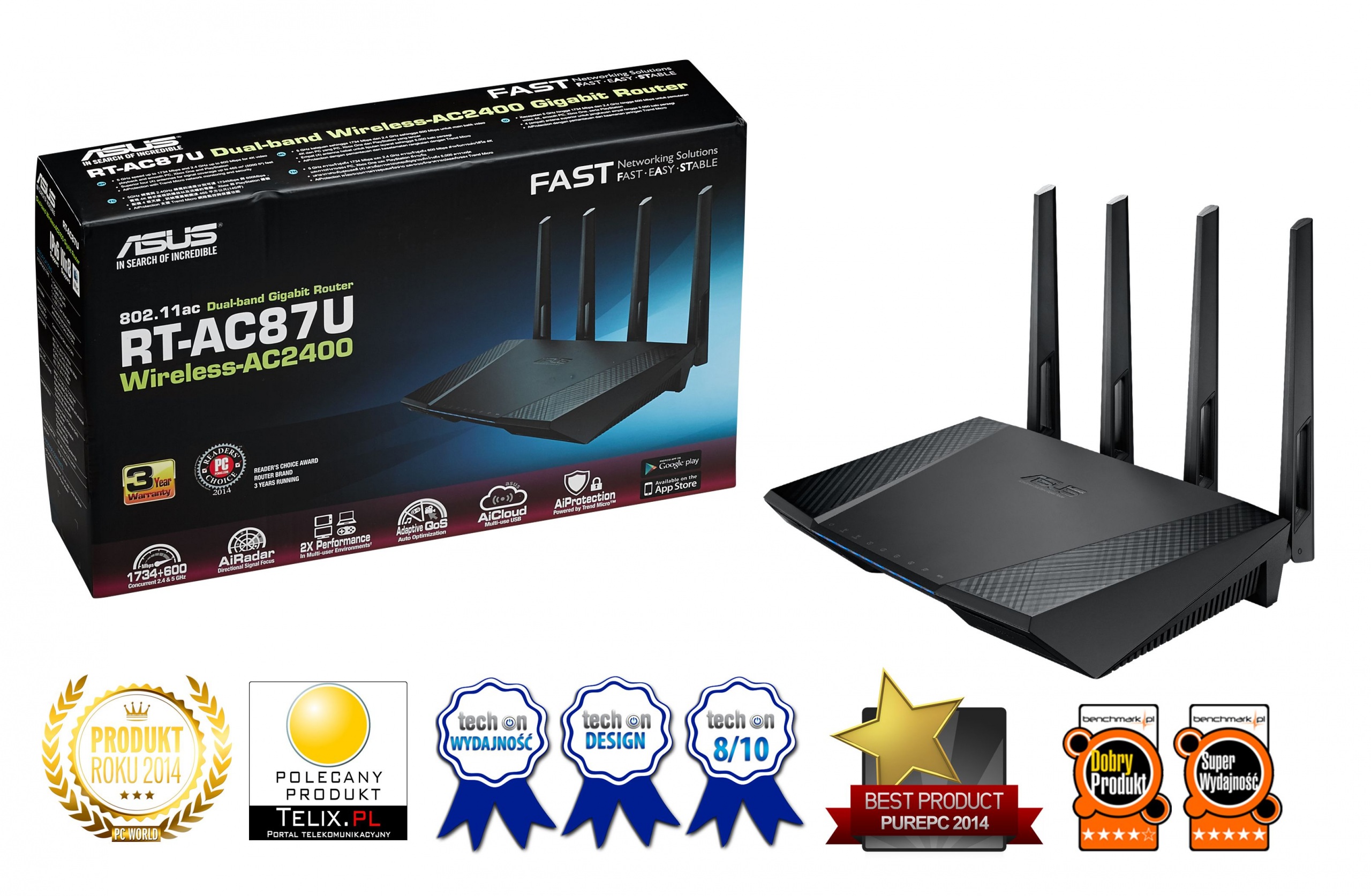 Обзор wi fi роутер asus rt ac2400