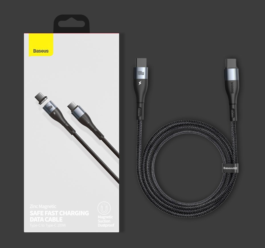 Kabel Przewód Magnetyczny Baseus Zinc Magnetic Usb Typ C Proline 9484