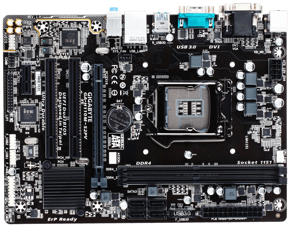 Gigabyte ga h110m s2pv совместимость процессоров