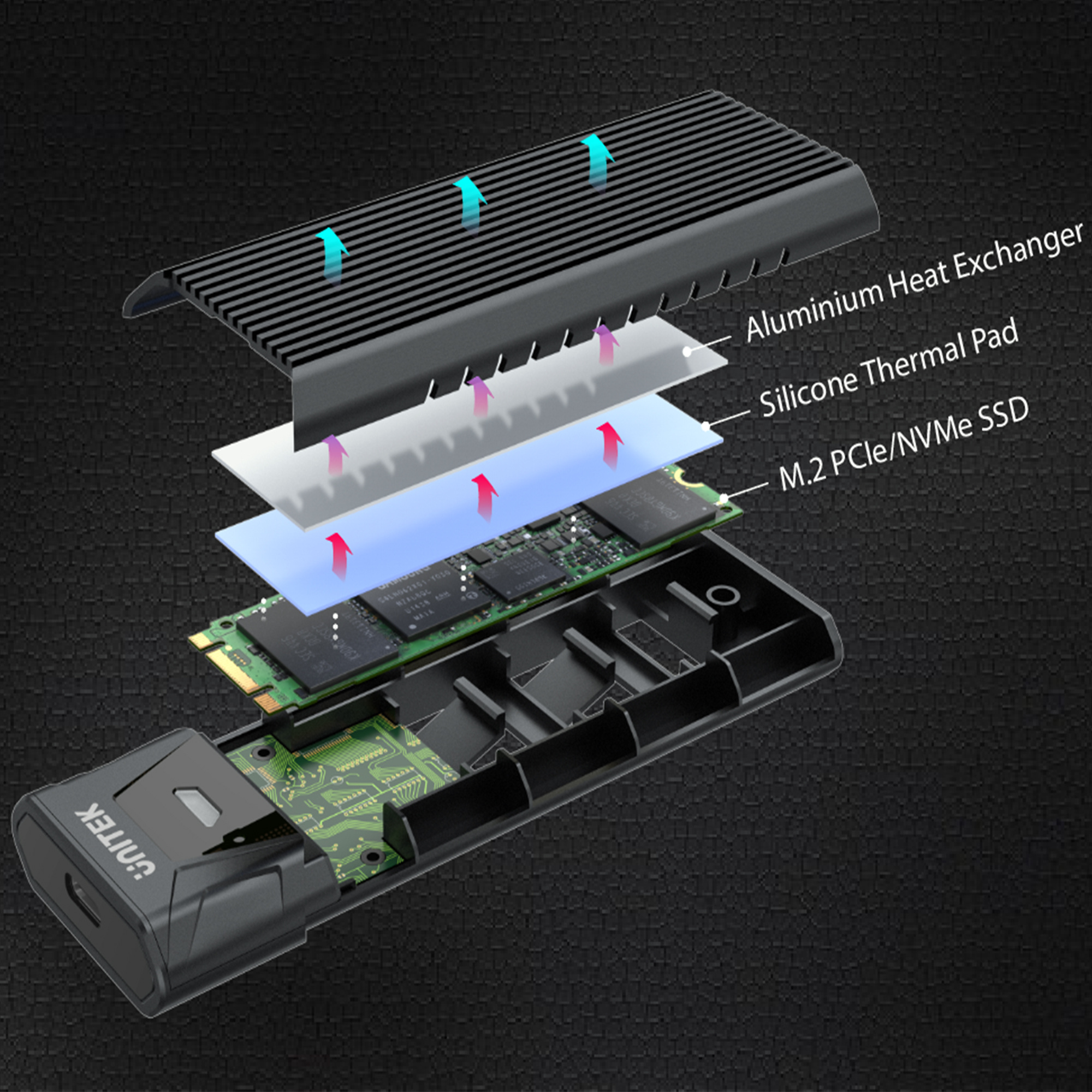 Obudowa Zewn Trzna Na Dysk Ssd M Pcie Nvme Unitek Usb Proline