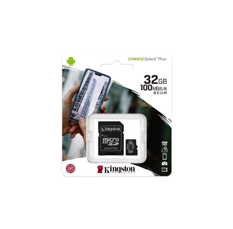 Карта памяти kingston canvas select plus microsdhc 32 гб sdcs2 32gbsp