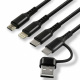 Kabel przewód pleciony USB 3w1 USB