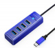 Hub USB TYP-C Orico 4x USB 3.1 - niebies