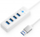 Hub USB-A Orico 4x USB 3.1 - biały (PW4U