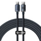 Kabel przewd USB Typ-C do Typ-C 120cm Baseus Crystal Shine, 100W - czarny (CAJY000601)