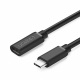 Ugreen kabel przewd przeduacz USB Typ C 3.1 (eski) - USB Typ C 3.1 (mski) 0,5m czarny (40574)