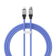 Kabel przewd USB Typ-C - Lightning / iPhone 100cm Baseus CoolPlay Series szybko adujcy 20W - fioletowy (CAKW000003)