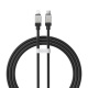 Kabel przewd USB Typ-C - Lightning / iPhone 200cm Baseus CoolPlay Series szybko adujcy 20W - czarny (CAKW000101)