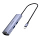 HUB Aktywny USB TYP-C 5Gbps, HDMI RJ-45 
