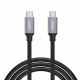 Kabel przewd USB Typ-C do TYP-C 100cm Aukey 5Gbps, QC 3.0 (CB-CD5 BK)