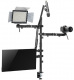 Uchwyt na monitor mikrofon kamer i nawietlacz All-In-One Studio NanoRS, YouTube, 17"-32", max. 9kg, RS164