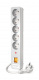 Listwa zasilajca ACAR X5 5 gniazd PL 230V PL 1.5m - biaa