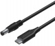 Kabel zasilajcy do laptopw Unitek, 65W USB-C - DC5,5mm (C14116BK-1.8M)