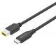Kabel zasilajcy do laptopw Lenovo Unitek, 65W USB-C - DC 11.0 x 4.5mm (Square shape) (C14115BK-1.8M)