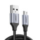 Kabel przewd USB - micro USB 300cm Ugreen US290 QC 3.0 2.4A - czarny (60403)