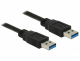 Delock 85064 Kabel USB 3.0 5m AM-AM czar