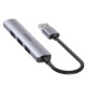 HUB USB-A 1xUSB-A 5 Gbps, 3xUSB-A
