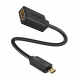 Ugreen kabel przewd przejciwka adapter HDMI - micro HDMI 19 pin 20cm czarny (20134B)