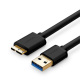 Kabel USB 3.0 - micro USB 3.0 UGREEN 0.5m - czarny (10840B)