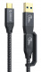 Kabel przewd pleciony ORICO USB TYP-C (M-M) + USB-A, 20 Gbps, 4K, 100W 30cm (ACC32-03-BK-BP)