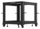 Szafa Open Rack 19" 9U 600X600-1100 regulowany czarny Lanberg