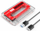 Obudowa zewnętrzna na dysk 2,5" HDD/SSD ORICO, kaseta, SATA III, USB-A 3.1 5Gbps (2580U3-CR-EP)