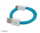 Akasa Proslim AK-CBUB16-10BL, kabel USB 2.0 Typ-A na Micro-B 100cm, niebieski