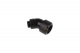 Alphacool Eiszapfen 16mm HardTube compression fitting 45 rotatable G1/4 - knurled - deep black