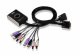 ATEN Przecznik KVM CS682-AT 2-portowy USB DVI/Audio z kablowym przeczaniem portw