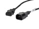 Lanberg Przedłużacz kabla zasilającego IEC 320 C13 do C14 1.8m VDE czarny (CA-C13E-11CC-0018-BK)