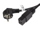 Lanberg Kabel zasilajcy CEE 7/7 do IEC 320 C19 16A 1.8m VDE czarny (CA-C19C-10CC-0018-BK)