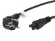 Lanberg Kabel zasilający Laptop MIKI IEC 7/7 do IEC 320 C5 1.8m VDE czarny (CA-C5CA-11CC-0018-BK)
