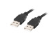 Lanberg Kabel USB-A 2.0 0.5m Czarny
