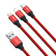 Kabel przewd USB Baseus 3w1