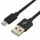 Kabel przewód pleciony USB - micro USB everActive 30cm z obsługą szybkiego ładowania do 2,4A czarny (CBB-0.3MB)