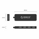 Hub 4x USB 2.0 ORICO USB-A czarny