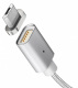 Kabel magnetyczny Maclean MCE160, wtyk micro USB, srebrny, szybkie adowanie