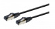 Patch Cable (Patchcord) - kabel sieciowy ethernet RJ45 S/FTP LSZH 0.25m kat.8 Czarny