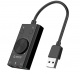 Zewnętrzna karta dźwiękowa ORICO na USB 3 porty z regulacją głośności (SC2-BK-BP)