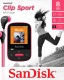 SanDisk MP3 Clip Sport 8GB, rowy