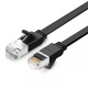 Płaski kabel sieciowy Patch Cable Ugreen High Speed, Ethernet RJ45, Gigabit, Cat.6, 0,5m - czarny (NW101 50183)