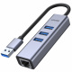 Unitek HUB USB 3 x USB 3.1 5 Gbps + RJ45