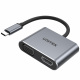 Unitek Adapter USB TYP-C na HDMI 4K@60Hz i VGA FullHD (V1126A)