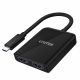 Unitek Adapter USB TYP-C - 2xHDMI 2.0a